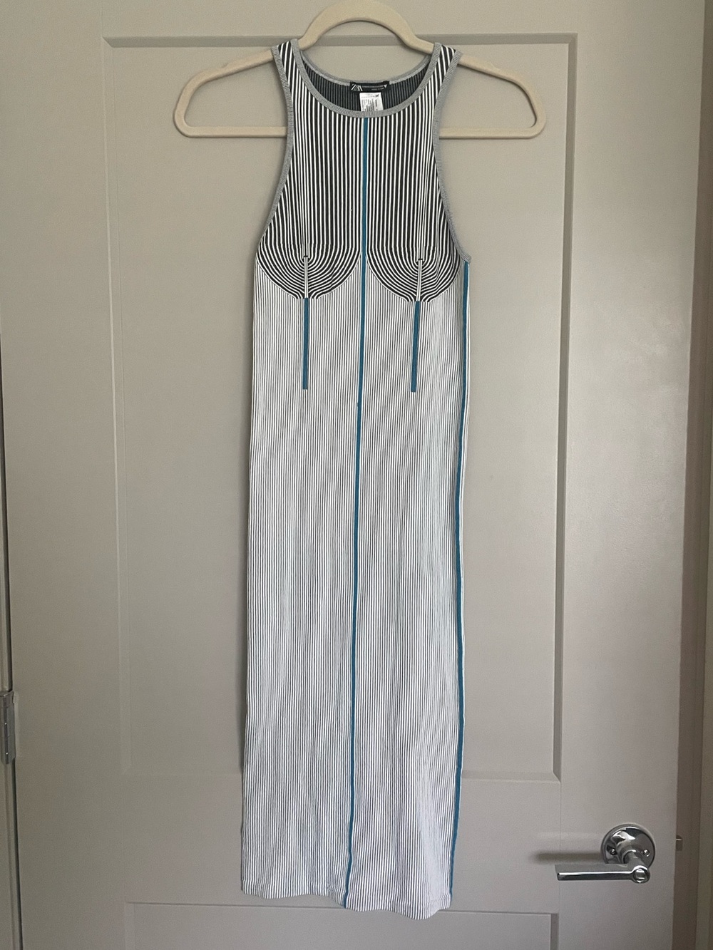 Zara sleeveless stretch bodycon dress size XS-S